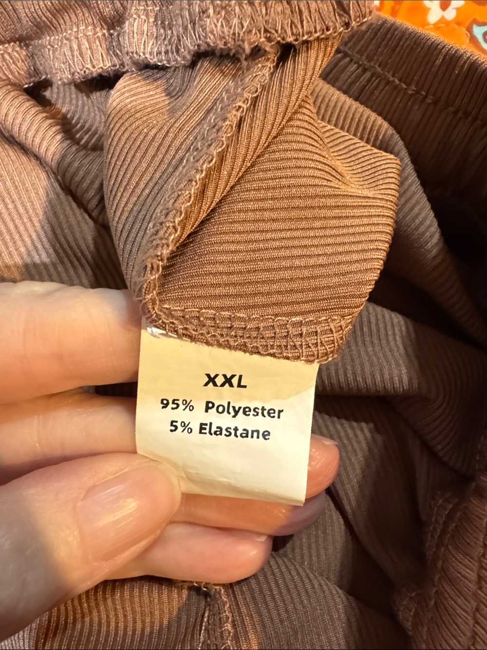Cream Sleeveless Top & Brown Wide-Leg Lounge Pants Set - Picture 4 of 5